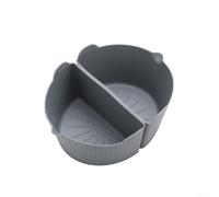 Tidgel Paquete de 2 forros de silicona para olla de cocción lenta para ollas de 6 cuartos de galón, antiadherente doble cocción y apto para lavavajillas (gris)