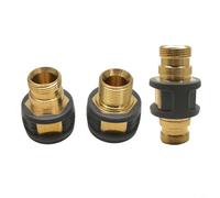 Tidgel Paquete de 3 conectores de tubería de agua de cobre para Karcher HD5/11 HD6/15, accesorios de manguera de lavadora de alta presión con fácil instalación