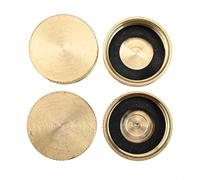 Tidgel Paquete de 4 tapas de latón de 3/4 pulgadas para manguera de jardín con junta, accesorio de salida hembra a prueba de fugas, para sistemas de riego y uso en exteriores