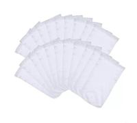 Tidgel Paquete de 50 protectores de repuesto para piscinas de poliéster blanco, 22 x 13 cm