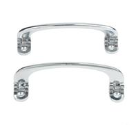 Tidgel Par de tiradores cromados para puerta interior de aleación de zinc, montaje de 120 mm para MG Lotus para TRIUMPH para Jaguar Classic Car Restoration Upgrade