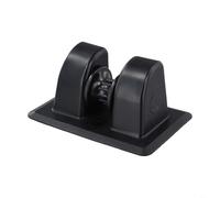 Tidgel Parche de rodillo de anclaje para kayak con ranura en V, cierre de anclaje de barco de PVC resistente para inflable para kayak, canoa, balsa, negro, 14 x 6,4 cm