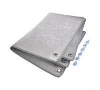 Tidgel Película de aluminio para ventana con respaldo de algodón perlado de 6 mm diseñada para un rendimiento reflectante del calor y gestión del clima interior durante todo el año (90 x 100 cm)
