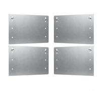 Tidgel Placa de protección de alambre y tubería autoclavante, galvanizada de 5 x 8 pulgadas para protección de acero para pernos, escudo compatible con el código contra pinchazos en instalaciones