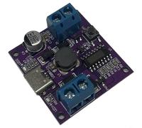 Tidgel Púrpura para controlador de ventilador de motor sin escobillas PWM con salida de 5V/7V/9V, entrada tipo C para proyectos de bricolaje, paquete de 4