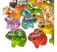 Tidgel Resina para mini ranas con funcionalidad que brilla en la oscuridad, 60 piezas para añadir caprichos a áreas de jardín y manualidades