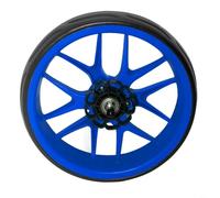 Tidgel Rueda de carrito de golf con banda de rodadura silenciosa de EVA para un paseo suave en todo terreno, 25,5 cm de diámetro exterior de 10 mm de eje de repuesto para actualización de carrito