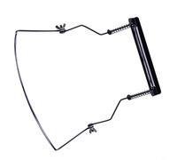 Tidgel Soporte de armónica ajustable para armónicas de 10 agujeros, marco de metal resistente con almohadilla de goma para tocar guitarra manos libres (negro)