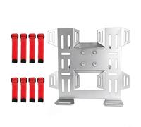 Tidgel Soporte de montaje para extintor de botella de combustible para motocicleta, para BMW R1200GS R1250GS Adventure, soporte de metal para alforjas para camping, viajes (plateado)