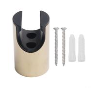 Tidgel Soporte de pared de acero inoxidable para cabezal de ducha de mano y pulverizador de bidé de inodoro, soporte ABS con accesorios para instalación de baño (dorado-1)