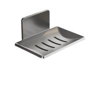 Tidgel Soporte de pared de aluminio para jabonera, soporte de pared de aluminio, sin taladro, para jabón de barra