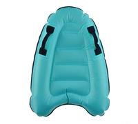 Tidgel Tabla de surf inflable para natación de 72 x 52 cm con asas de seguridad, bodyboard portátil de PVC para piscina, playa, deportes acuáticos, aprendizaje, azul (azul)
