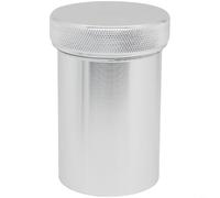 Tidgel Tapa de radiador de aleación de aluminio, 1.5/2 pulgadas, cubierta de tanque de combustible soldada con junta tórica a prueba de fugas, para modificación de coche, color plateado (plata, 2