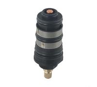 Tidgel Todo cobre termostático bobina latón válvula mezcladora para ducha de agua caliente y fría Cartucho de acabado negro Fácil instalar Pcs(A)