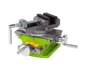 Tidgel Tornillo de banco giratorio de 75 mm con recorrido en Y de 80 mm x y 67 mm, abrazadera de banco giratoria de 90° para tareas de precisión en metal y carpintería