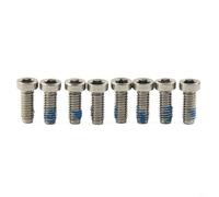 Tidgel Tornillos de cadena de acero inoxidable para bicicleta de carretera, paquete de 8 tornillos de manivela plateados T20 compatibles con SRAM AXS para Force Red para RIVAL QUARQ grupos de 12
