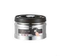Tidgel Vacío de acero inoxidable para tarro sellado, bomba de aire a presión, contenedor de almacenamiento de granos de café, 750 ml, 1100 ml, 1600 ml para café (plata, 750 ml)