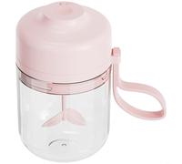 Tidgel Vaso mezclador eléctrico, agitador automático de 400 ml con motor de 7000 rpm, botella mezcladora recargable USB-C para batidos de proteínas de café, blanco (rosa)