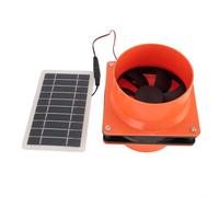 Tidgel Ventilador de escape solar de 12 V, 4 pulgadas, 130 CFM, ventilación silenciosa para yate, RV, invernadero, pollo, ABS, resistente a la intemperie, fácil y rápido de usar