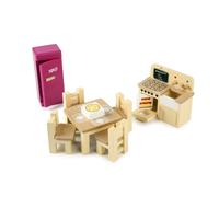 Tidlo Wooden Doll's House Kitchen Furniture Set (Importación USA)