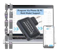 TIDRADIO Ham Radio - Adaptador de programador inalámbrico APP y programa de PC para Baofeng UV-5R y varios modelos, sin problemas de controlador en lugar de cable de programa