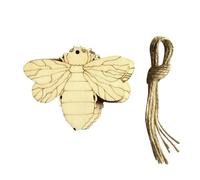 TIDTALEO 10piezas Colgadores de Madera con Forma de Abeja para Decoración Colgante de Adornos DIY para Pared Fiesta y Hogar Decoraciones de Madera para Manualidades