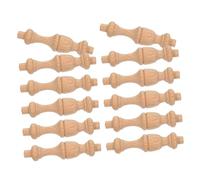 TIDTALEO 12 Piezas Columnas Romanas Miniatura de Madera con Grabados Detallados Pilares Decorativos para Muebles y Gabinetes Acabado Pulido para Uso Interior y Exterior Accesorios DIY para
