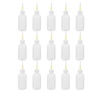 TIDTALEO 15 piezas Botellas Exprimibles Plásticas con Punta Aguja para Cerámica y Alfarería de Aplicador Preciso para Esmaltes Pintura y Modelado Arcilla