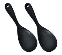 TIDTALEO 2 Cucharas de Silicona para Arroz Antiadherentes, Diseño Ergonómico y Colgables, Accesorio Resistente para Cocina y Hogar, Paquete de 2 Unidades
