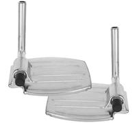 TIDTALEO 2 Reposapiés Metálicos para Silla de Ruedas, Soportes Compactos y Resistentes para Personas Mayores, Compatibles Universalmente, Accesorios Seguros y Estables para Movilidad