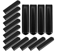 TIDTALEO 20 Piezas Protector de Manija de Válvula de Agua de Pvc Blando Negro, Diseño Plano Antideslizante, Instalación Rápida para Uso Comercial E Industrial en Exteriores