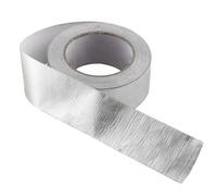 TIDTALEO 25M Cinta de Aislamiento Térmico de Aluminio para Escape de Coche y Motocicleta Resistente Altas Escudo Térmico de Escape Protección de Bajante Plata