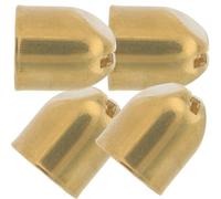 TIDTALEO 4 Conectores de Mango de Latón para Tiradores de Cocina, Cuñas Cónicas Seguras sin Rebabas para Bricolaje, Accesorios para Mangos de Madera