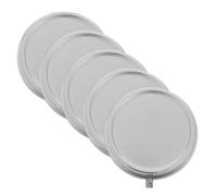 TIDTALEO 5 Unidades Mini Metal Pill Box With Mirror Portable Round Medication Organizer For Purse And Pocket Supplement Container For Vitamins And Emergency Pills