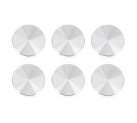 TIDTALEO 6 Discos Circulares de Aluminio Grueso M6 20 Mm, Adaptadores para Tapas de Vidrio, Discos para Tableros de Mesa de Oficina y Comedor, Accesorios para Muebles Resistentes
