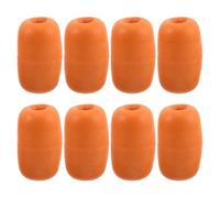 TIDTALEO 8 Piezas Flotador de Espuma para Redes de Pesca y Sistemas de Acuicultura, Accesorio de PVC Naranja Orificio de 18mm, Fácil Integración y Soporte para Cargas Pesadas, Adecuado para