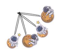 TIDTALEO Ambientadores Colgantes Para Coche Astronauta 4 Unidades Papel Perfumado Decoración Interior Vehículo Uso Diario Pasajeros