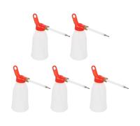 TIDTALEO Botellas Dispensadoras de Aceite 200ml Paquete de 5 Piezas Plástico Flexible Prueba de Fugas Boquilla Larga para Lubricación Precisa para Máquinas de Coser Reutilizable