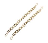 TIDTALEO Cadena de Hierro para Bolso 30 Cm, 2 Piezas de Asas Antiguas Doradas para Correas de Bolso, Accesorios de Mango Resistentes para Maletas y Manualidades DIY