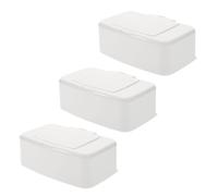 TIDTALEO Caja Dispensadora de Toallitas Húmedas de Pp, Ligera y Recargable, 3 Unidades, Adecuada para Viaje y Bolsa de Pañales (color)