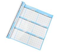 TIDTALEO Calendario de Pared Colgante 2024 Superficie Lisa para Escribir, Calendario Mensual de Papel Azul Adecuado para Organizar y Recordar Eventos Importantes