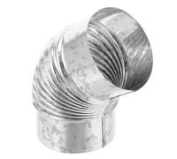 TIDTALEO Codo Galvanizado Ajustable de 45° para Conducto de Chimenea en Acero Inoxidable, Accesorio Resistente y Adaptable para Ventilación de Secadora y Conductos de Humos
