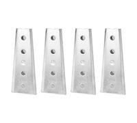 TIDTALEO Conectores para Sofá de Hierro Color Plata, 4 Pares, Soporte de Enclavamiento Fácil de Instalar para Muebles y Camas, Mantiene los Muebles Juntos