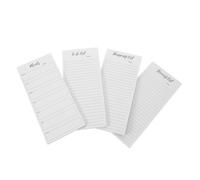 TIDTALEO Cuaderno de Notas Magnético para Nevera 19x8,9cm con Hojas Rayadas Blanco 200 Hojas y Diseño Moderno 50 Hojas con Imán Fuerte para Listas de Compras y Tareas