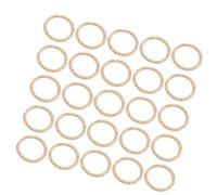 TIDTALEO de Anillos de Conexión Dorados y Fáciles de Instalar de Hierro 100 Piezas Resistentes a Deformaciones para Joyería para Manualidades y Creación de Bisutería