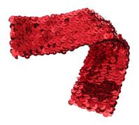 TIDTALEO Diadema Elástica Purpurina Roja para Mujer, Banda Pelo Deportiva y Brillante, Adecuado para Festivales y Mantener el Cabello Ojos