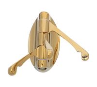 TIDTALEO Gancho Giratorio de Aleación de Zinc Dorado, Resistente y Plegable con Tres Brazos para Colgar Ropa y Toallas en Dormitorios y Closets