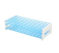 TIDTALEO Gradilla para Tubos de Ensayo de Plástico 50 Orificios, Soporte Organizador para Tubos de Laboratorio, Adecuado para Colocar en Mesa o Estante