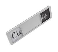 TIDTALEO Imán Para Lavavajillas Limpio y Sucio, Señal Magnética Doble Cara, Material Acrílico y Abs Resistente, Color Plateado, Accesorio De Cocina Para Hogar y Restaurante