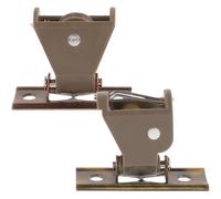 TIDTALEO Juego de Accesorios para Persianas Enrollables de Bambú Poleas Metálicas Bloqueo del Cordón y Soporte de Elevación en Color Cobre Antiguo Kit de 3 Piezas para Cortinas